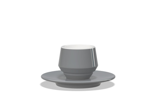 CLUBHOUSE MANIKO NICKEL DOUBLE ESPRESSO (120ml) CUP+SAUCER (1 PC)