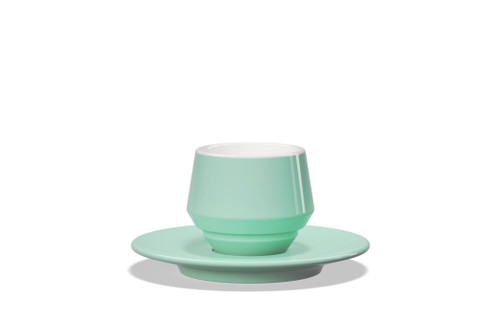 CLUBHOUSE MANIKO AQUAMARINE DOUBLE ESPRESSO (120ml) CUP+SAUCER (1 PC)