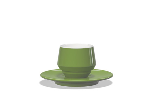 CLUBHOUSE MANIKO GREEN DOUBLE ESPRESSO (120ml) CUP+SAUCER (1 PC)