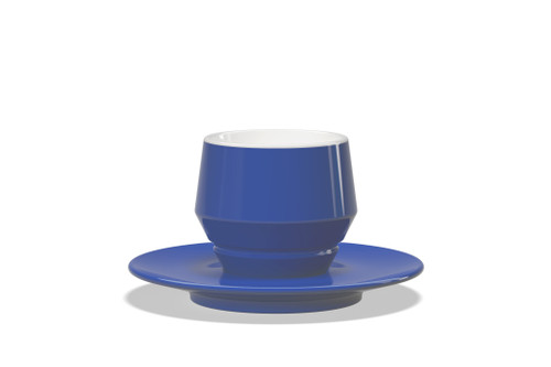 CLUBHOUSE MANIKO BLUE CAPPUCCINO (210ml) CUP+SAUCER (1 PC)