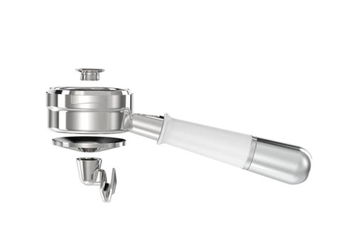 PESADO HYBRID VA PORTAFILTER | WHITE & SILVER