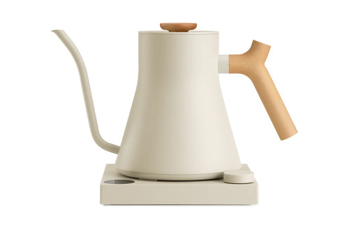 FELLOW STAGG EKG PRO ELECTRIC KETTLE - 0.9 LITRES | SESAME WITH MAPLE HANDLE (UK PLUG)