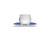 CLUBHOUSE MANIKO BLUE DOUBLE ESPRESSO (120ml) CUP+SAUCER (1 PC)