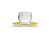 CLUBHOUSE MANIKO AMBER CAPPUCCINO (210ml) CUP+SAUCER (1 PC)