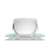 CLUBHOUSE MANIKO AQUAMARINE LATTE (260ml) CUP+SAUCER (1 PC)