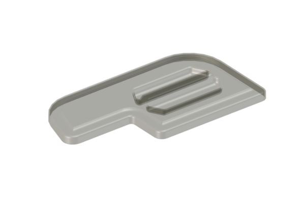 HOPPER LID LEFT NSF PLASTIC