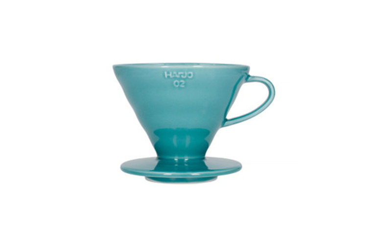 HARIO V60 CERAMIC COFFEE DRIPPER TURQUOISE - SIZE 02