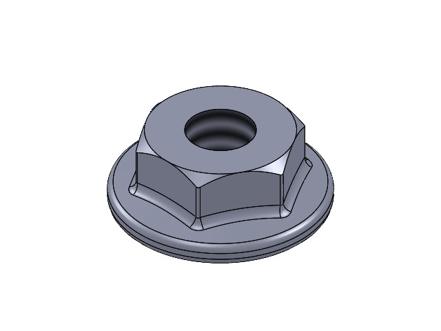 FLANGE NUT M4 H4 WR7 GALVANIZED