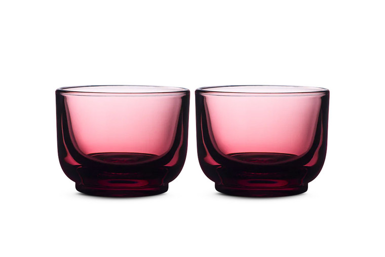 FELLOW PIRCH CORTADO GLASSES | GARNET (4.5oz / 133ml)
