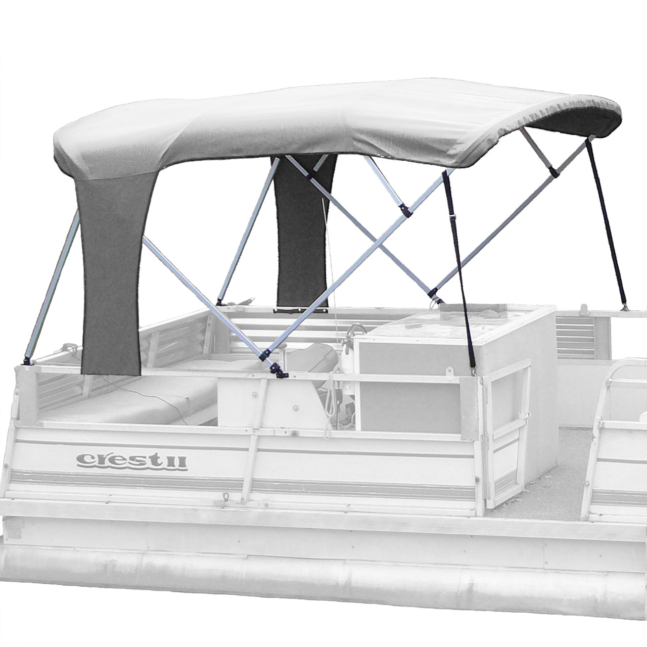 3 Bow Bimini Tops & Mounting Kits for Dinghies