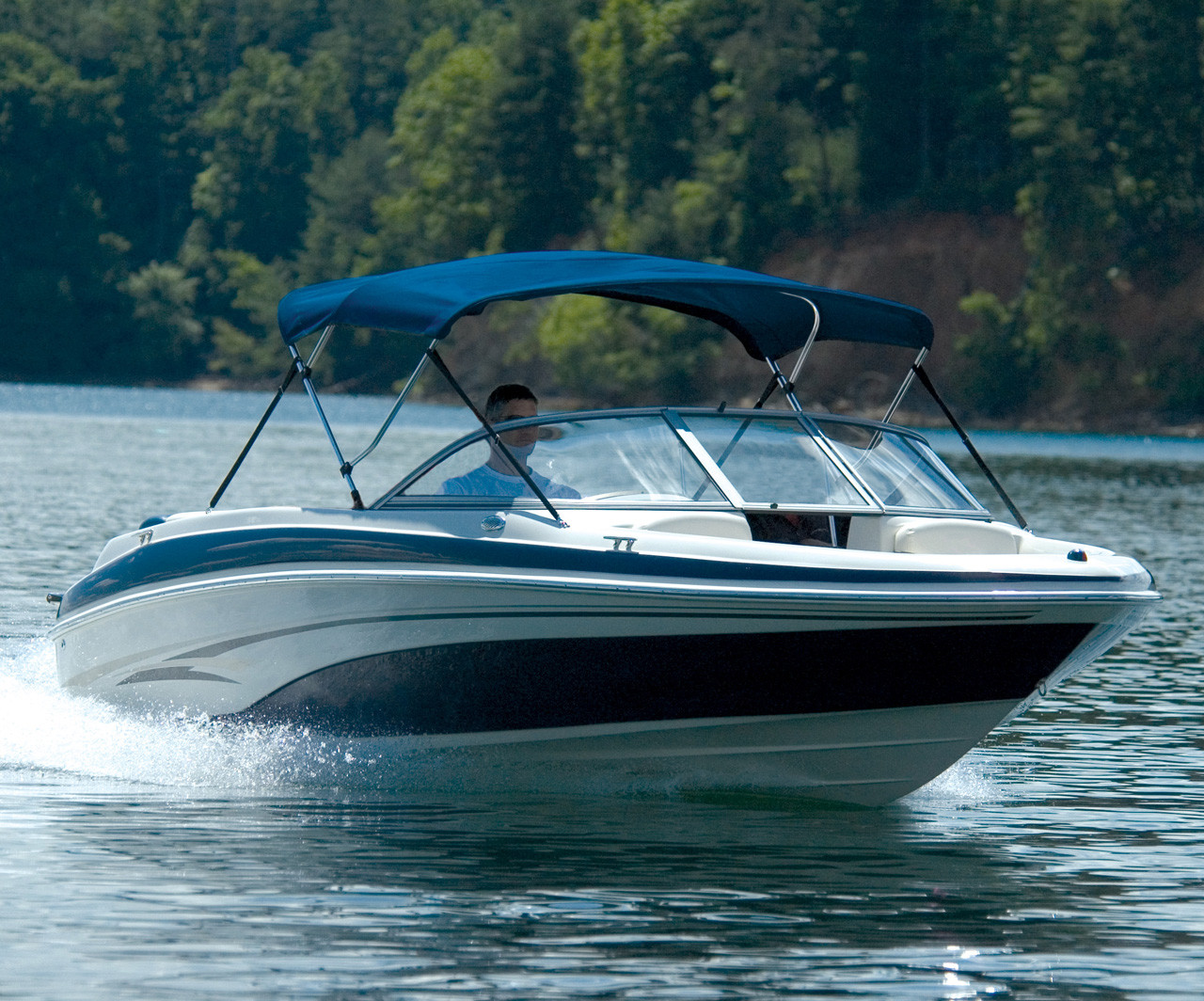 Boat Bimini Top 73"78" W x 30" H x 5' L Carver 3075UB