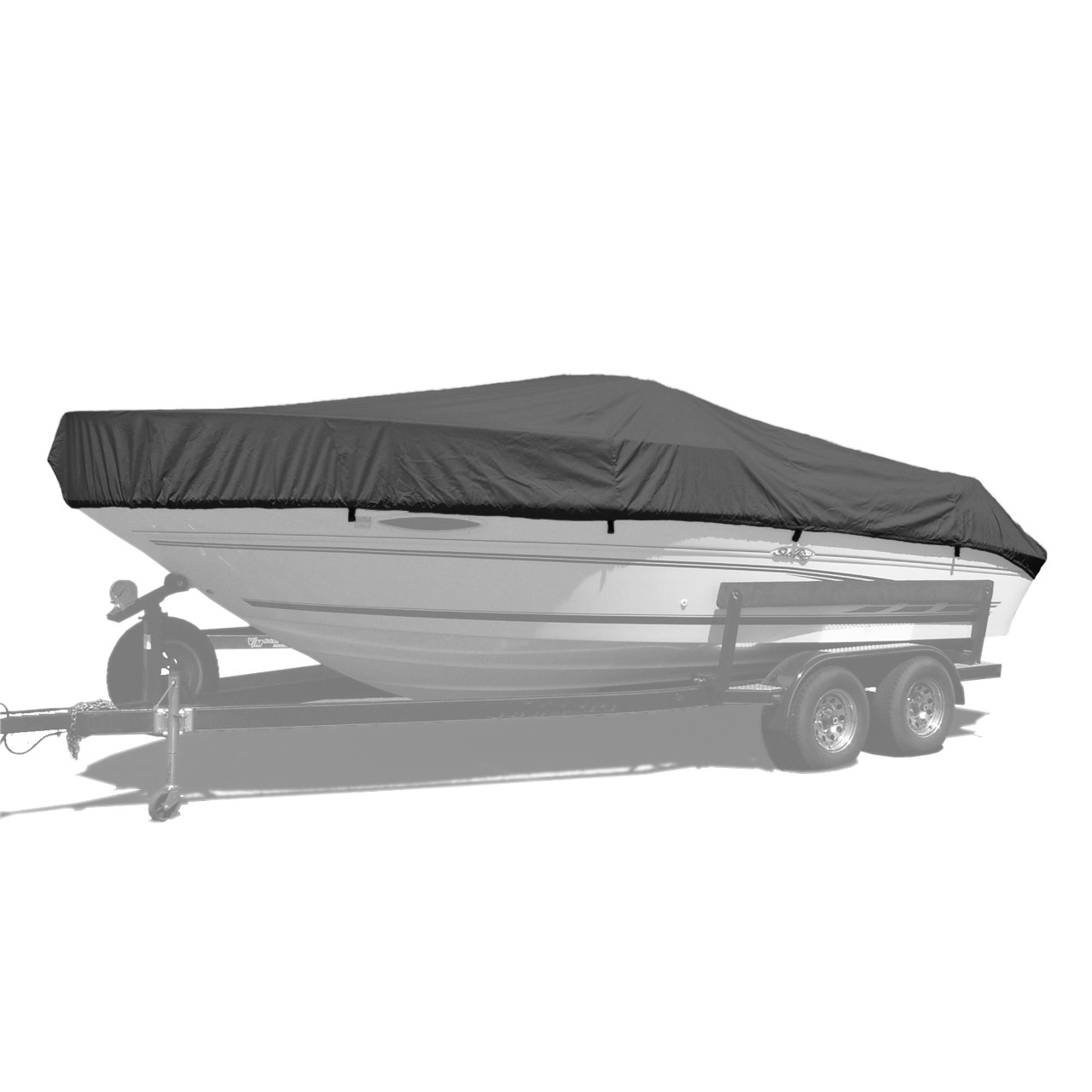 Carver Styled-to-Fit V-Hull Fishing Boat Cover - 16-ft 6-in Length x 76-in  Width at