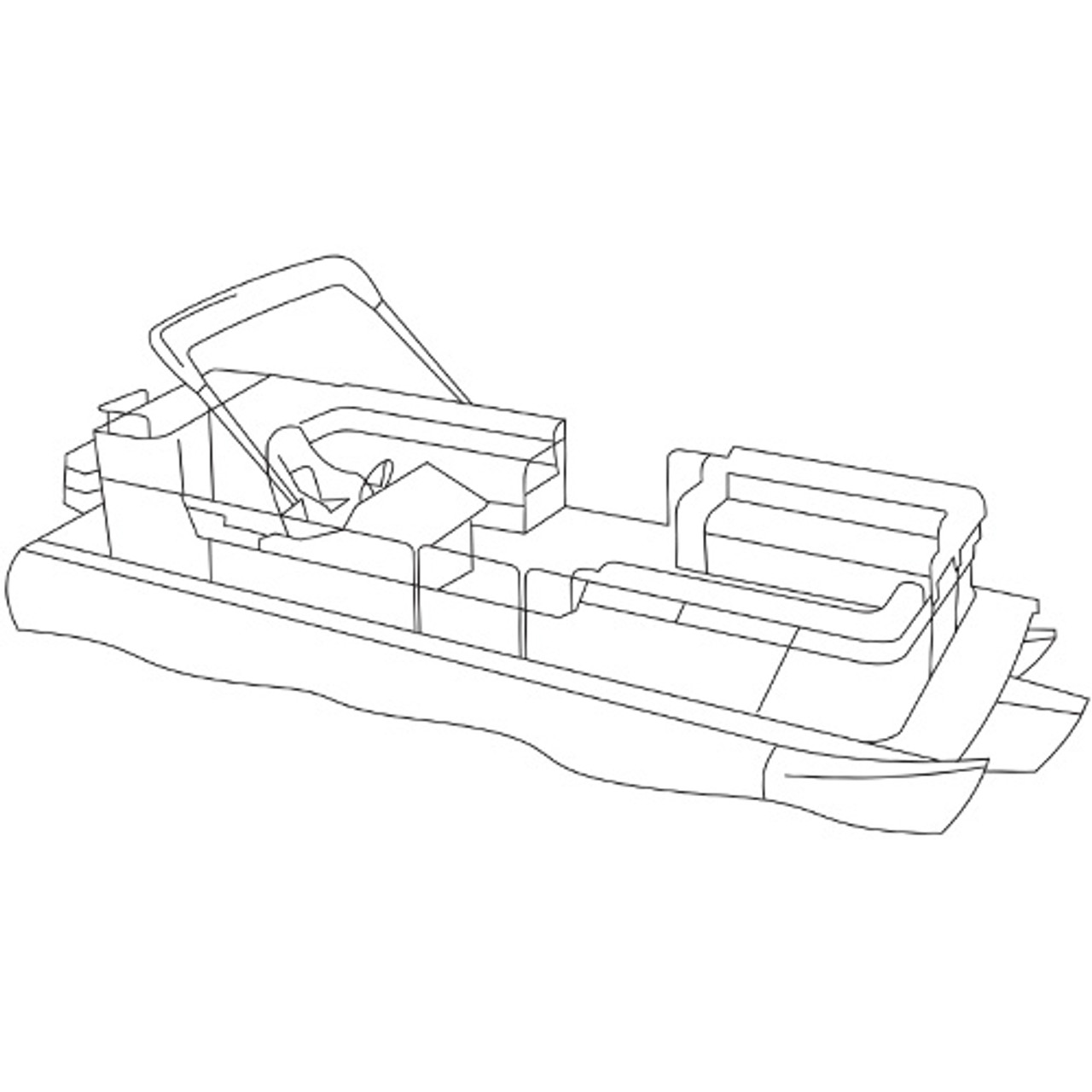 pontoon boat drawing