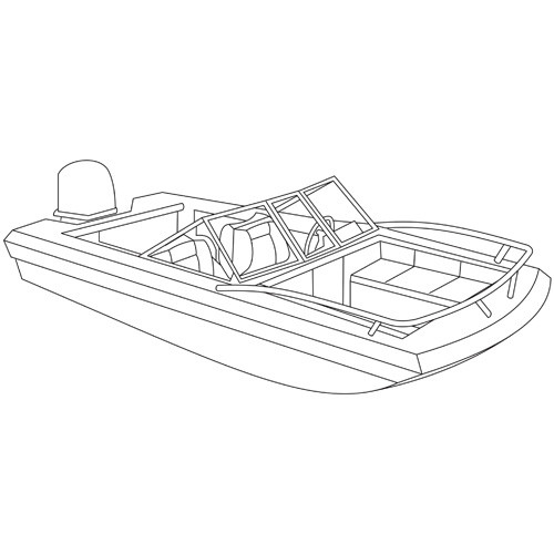 Runabout Boat Cover 15'6"16'5" x 86" Westland T616X