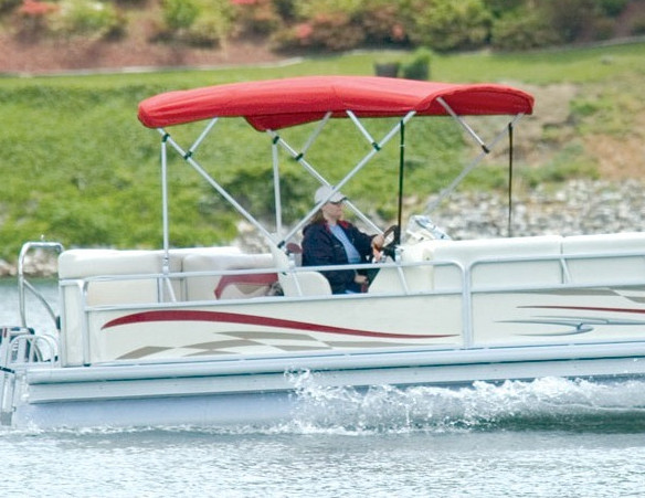 Pontoon Boat Bimini Top 96"102" W x 48" H x 8' L Carver (8SQ)4893UB