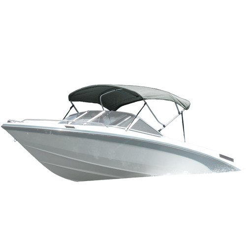 Carver 3-bow bimini top with double duck fabric