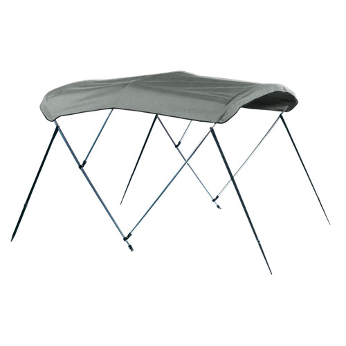 Carver 3-bow bimini top with Double Duck fabric