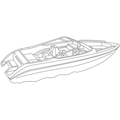 Cover fits Euro V-Hull Runabouts