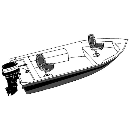 Aluminum Fishing Boat Cover, 12'6-13'5 x 72, Westland