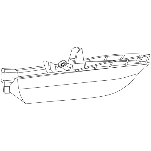 Cover fits Center Console With Bow Rails