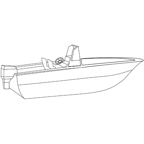 Aluminum Fishing Boat Cover, 15'6-16'5 x 82, Westland