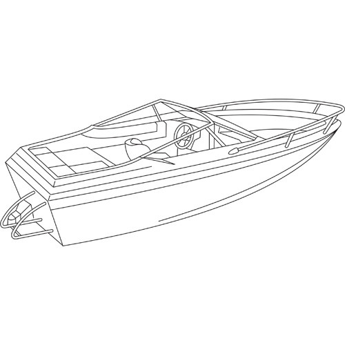 Cover fits Conventional V-Hull Runabout