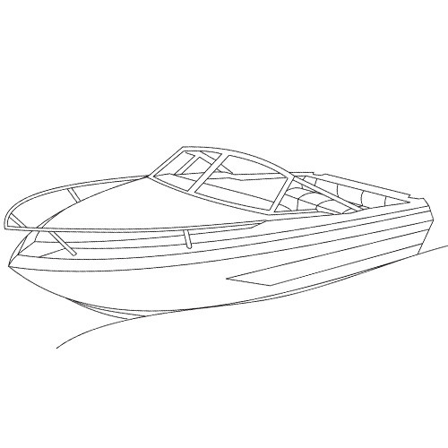 Cover fits Conventional V-Hull Cuddy