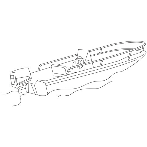 Aluminum Fishing Boat Cover, 15'6-16'5 x 82, Westland