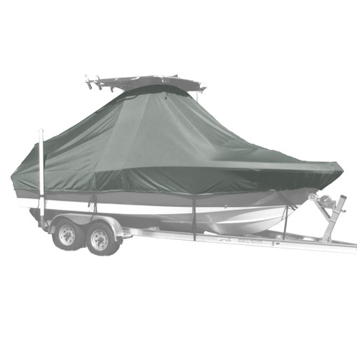 Carver custom boat cover with haze gray double duck canvas Carver custom boat cover with haze gray double duck canvas