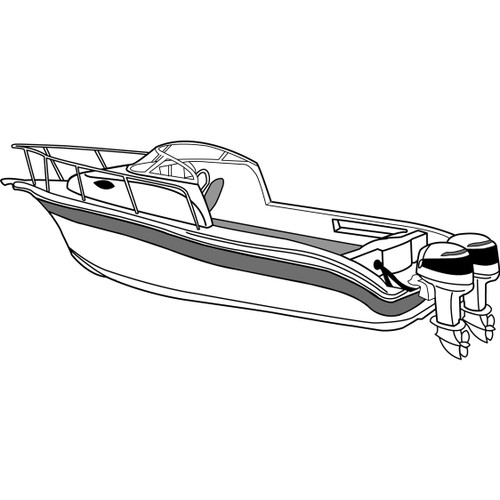 Cover Fits Walk Around Cuddy Cabin Boat