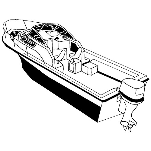 Cover Fits Walk Around Cuddy Cabin Boat