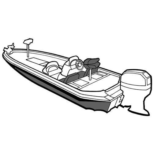 Cover Fits Angled Transom Bass Boat