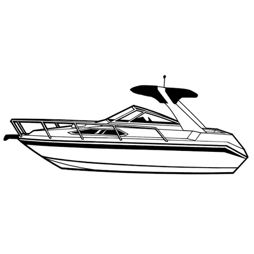 Cover Fits High Profile Cabin Cruiser with Radar Arch