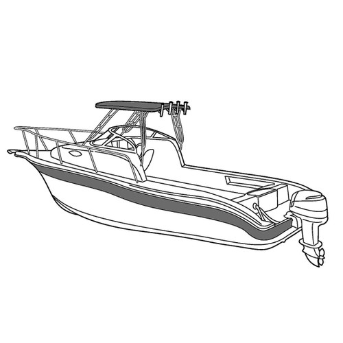 Center Console Boat Cover, 22'9-23'8 x 102, Carver