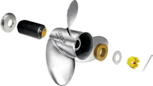 Solas Rubex L3 Stainless Steel Boat Propeller with Rubex Hub
