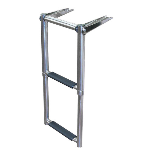 Product image of the JIF 2-Step Over Platform Telescoping Boat Ladder
