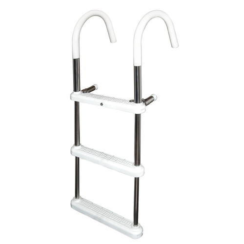 Product image of the JIF 3-Step Stainless Steel Gunwale Hook Ladder Product image of the JIF 3-Step Stainless Steel Gunwale Hook Ladder