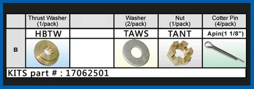 Solas hardware kit perfect for your Honda  B Series 25-30 HP Boat Motor.