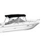 Westland 4-bow bimini top in black Sharkskin Plus fabric