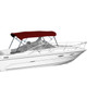 Westland 4-bow bimini top in burgundy Sharkskin Plus fabric