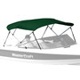 Westland 3-bow bimini top in forest green Sharkskin Plus fabric
