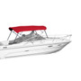Westland 4-bow bimini top in red Sharkskin Plus fabric