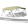 Westland 3-bow bimini top in linen Sharkskin Plus fabric