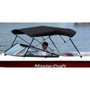 Westland 2-bow bimini top in black Sharkskin Plus fabric