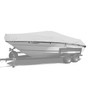 Westland semi-custom boat cover with white Sharkskin Plus fabric
