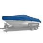 Westland semi-custom boat cover with royal blue Sharkskin Plus fabric