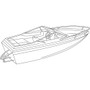 Cover fits Conventional V-Hull Runabout