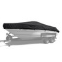 Westland custom boat cover with jet black Sunbrella fabric