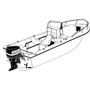 Cover Fits V-hull Center Console Fishing Boat with High Bow Rails