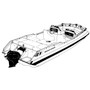 Cover Fits Deck Boat with Low Rails